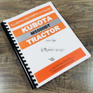 Kubota M5500Dt Tractor Parts Assembly Manual Catalog Exploded Views Numbers