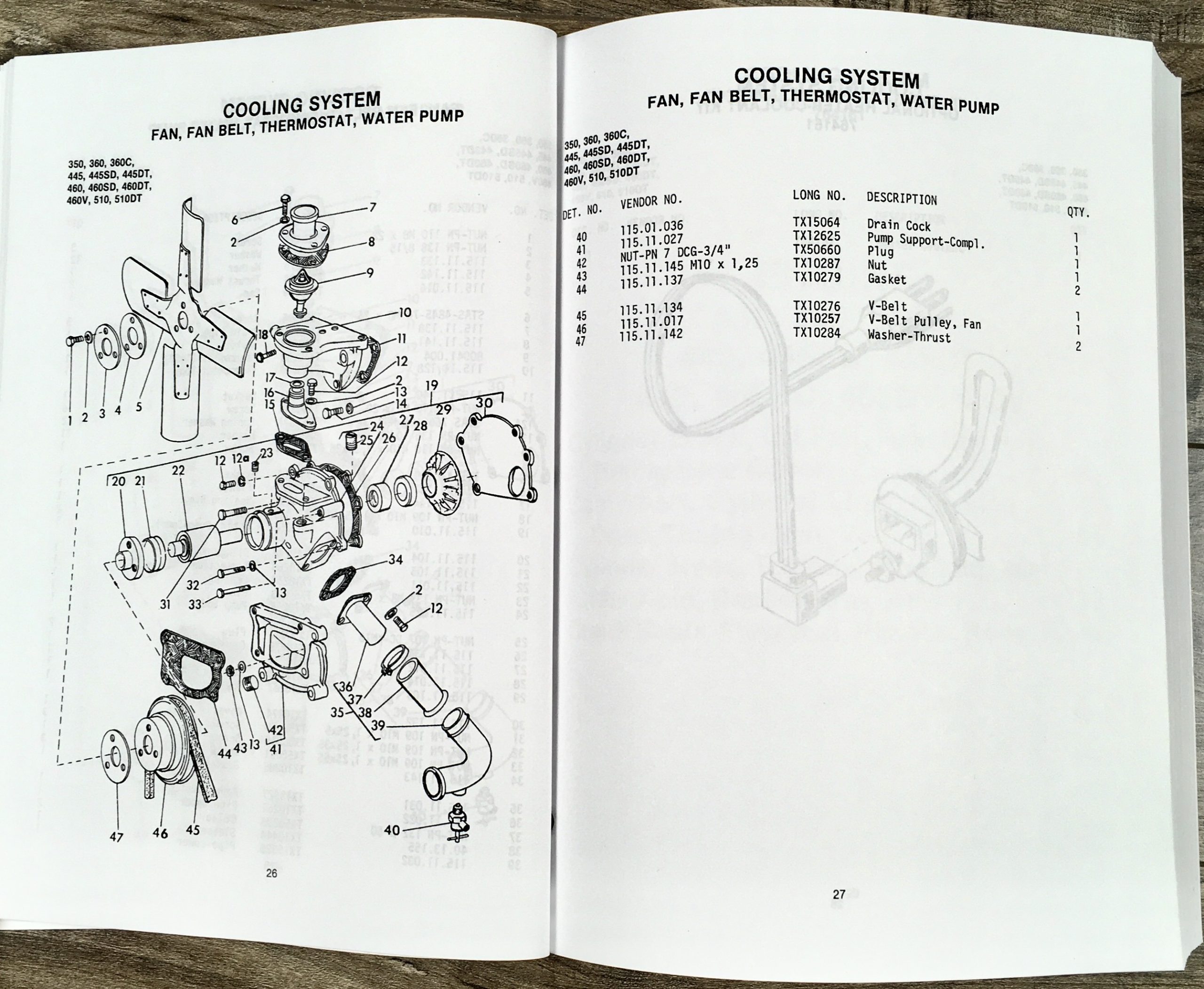 Long 460 460DT Tractor Service Parts Operators Manual Set Repair Workshop Shop - Image 17