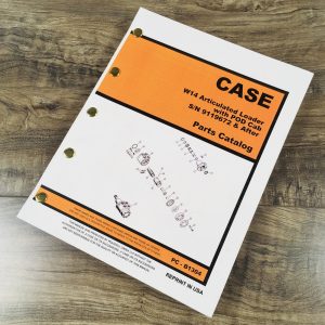 J I Case W14 Articulated Loader Parts Manual Catalog Exploded View S/N 9119672-