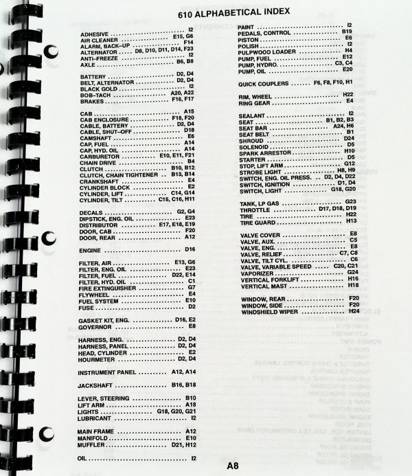 Bobcat 610 Skidsteer Loader Parts Catalog Manual Exploded Views Numbers - Image 7