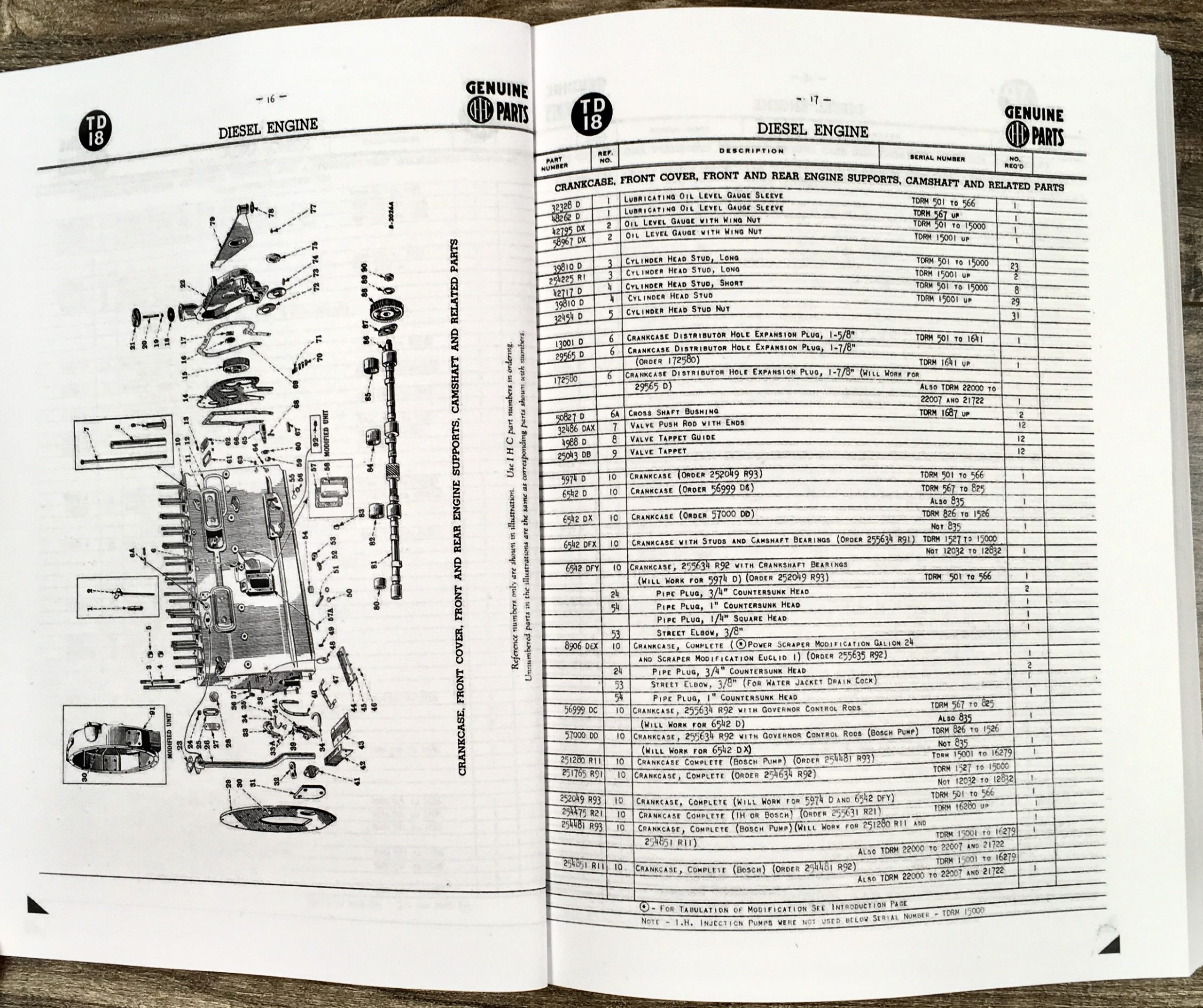 International Ih Td-18 Crawler Tractor Parts Assembly Manual Catalog Numbers - Image 4