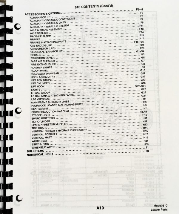 Bobcat 610 Skidsteer Loader Parts Catalog Manual Exploded Views Numbers - Image 3