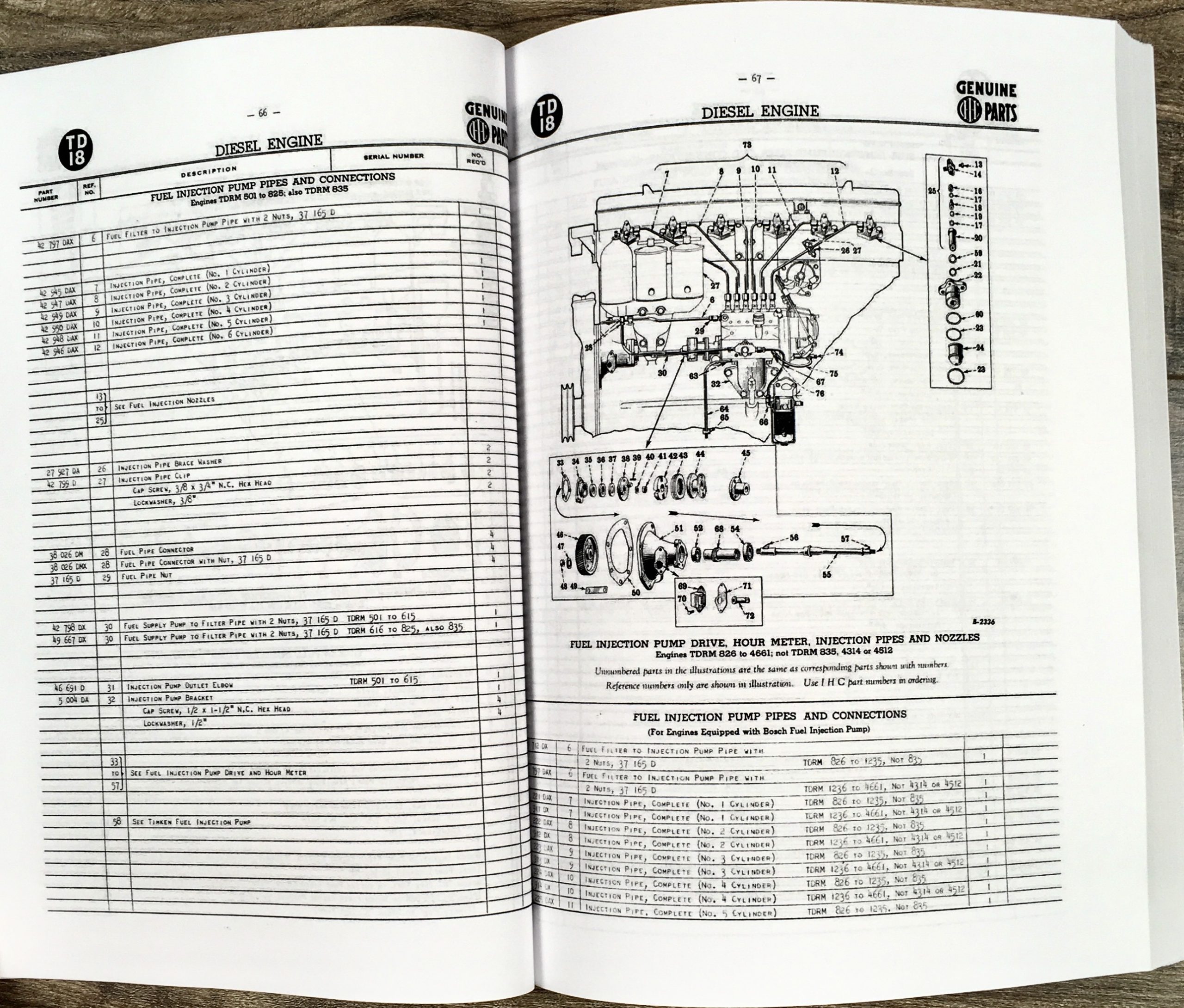 International Ih Td-18 Crawler Tractor Parts Assembly Manual Catalog Numbers - Image 5