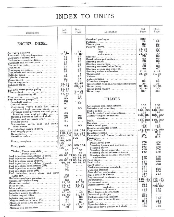 International Ih Td-18 Crawler Tractor Parts Assembly Manual Catalog Numbers - Image 3