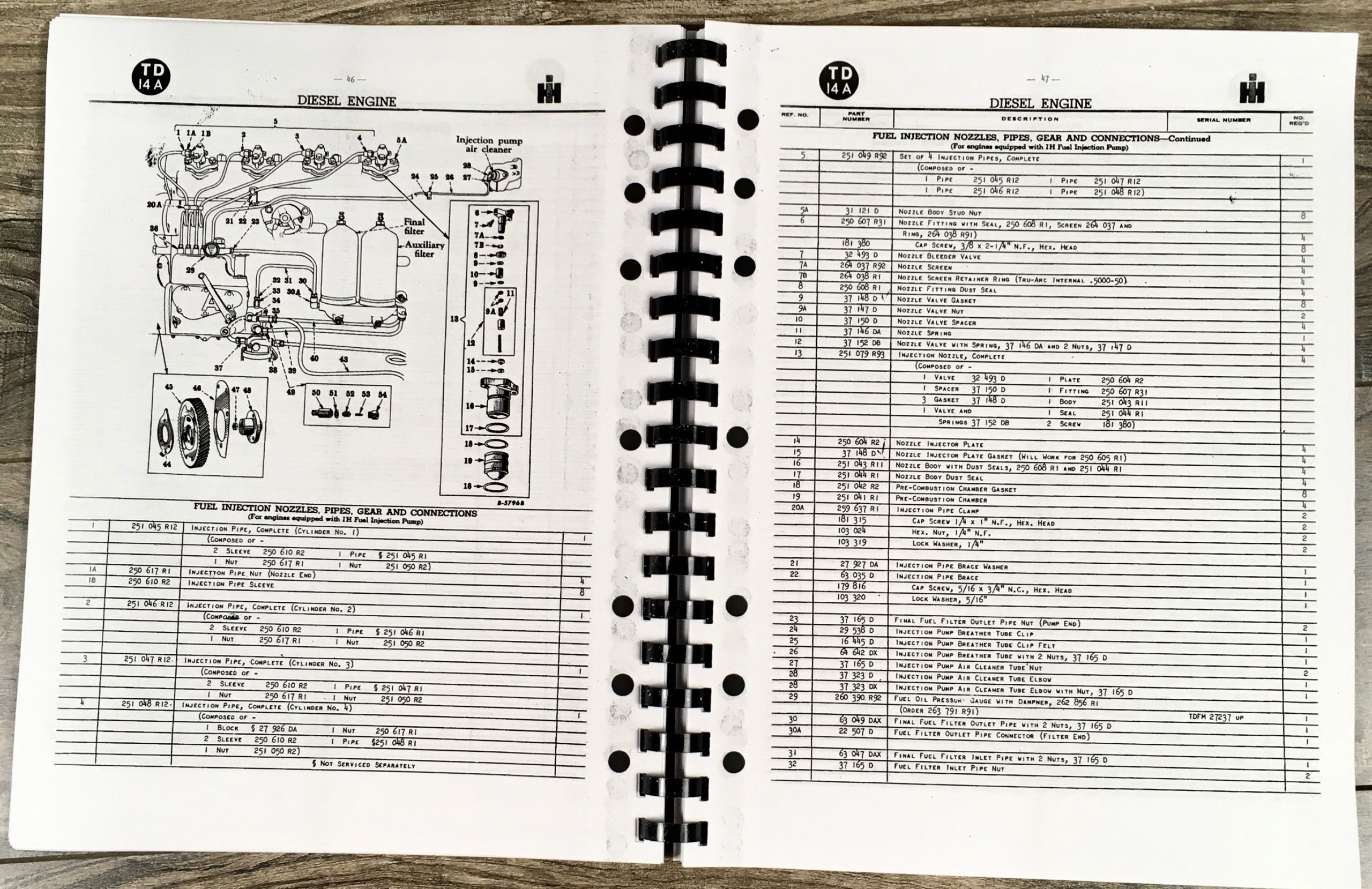 International Ih Td-14A Crawler Tractor Parts Manual Catalog Sn 26,001- Up Book - Image 3