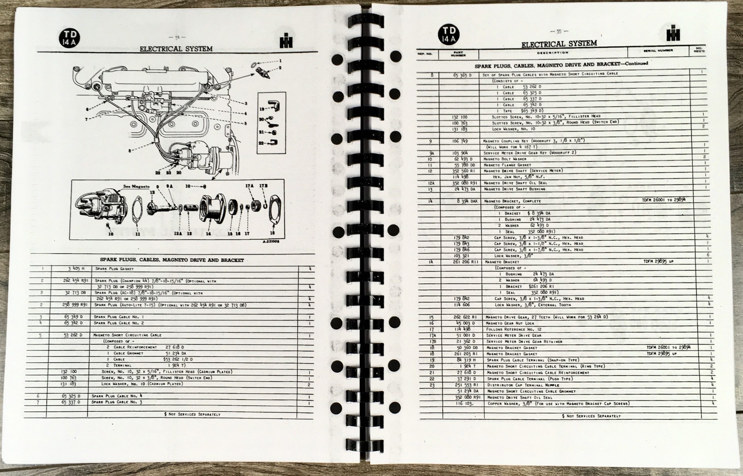 International Ih Td-14A Crawler Tractor Parts Manual Catalog Sn 26,001- Up Book - Image 4