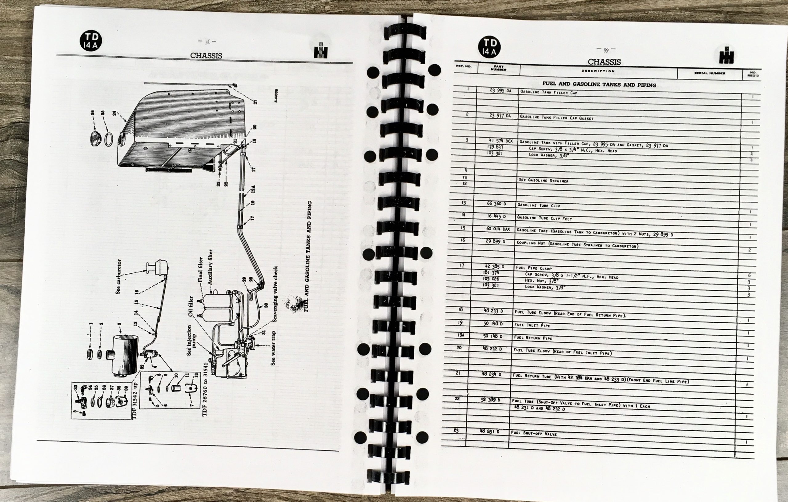 International Ih Td-14A Crawler Tractor Parts Manual Catalog Sn 26,001- Up Book - Image 5