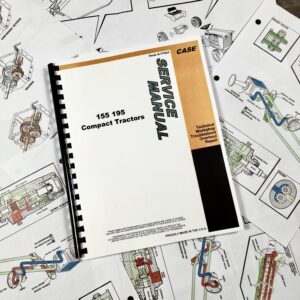 Case 155 195 Compact Garden Tractor Service Repair Manual Shop Book