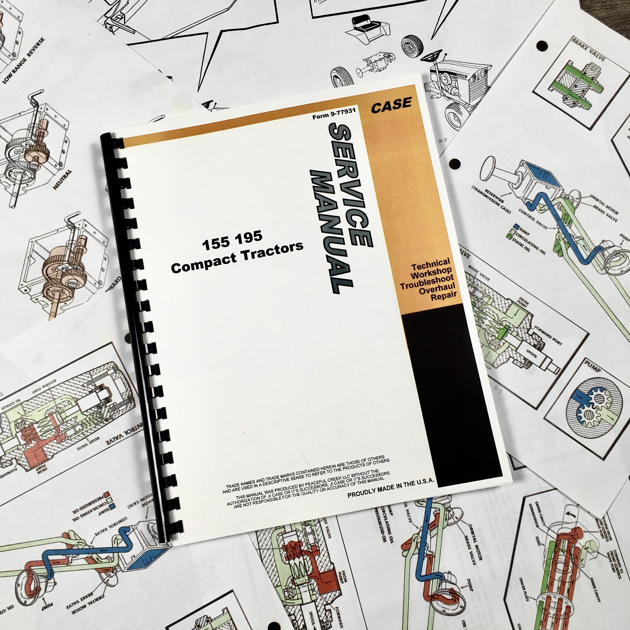 Case 155 195 Compact Garden Tractor Service Repair Manual Shop Book