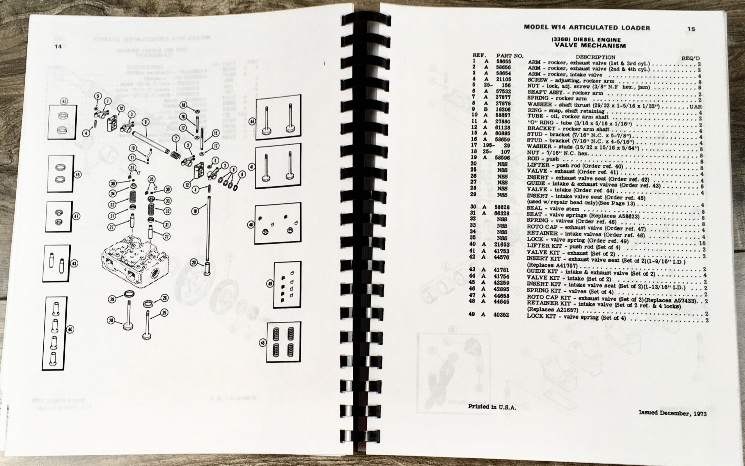 J I Case W14 Articulated Loader Parts Manual Catalog Assembly Prior to 9119672 - Image 7