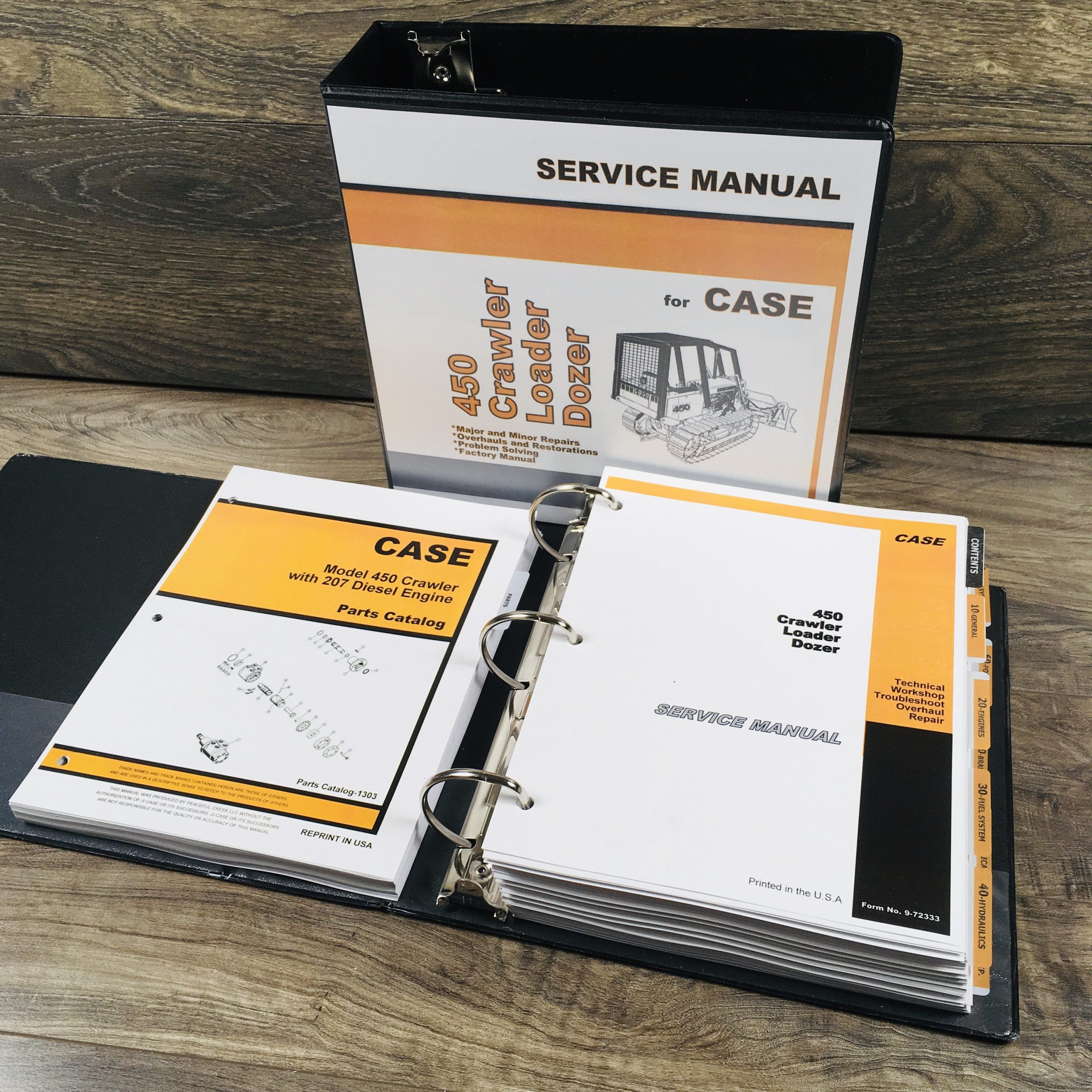 Case 450 Crawler Loader Dozer Service Manual 207 Diesel Engine Parts Catalog Set