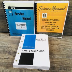 International 175B Crawler Loader Service Parts Manual Set Repair Shop Catalog