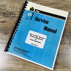 International D361 D407 Dt361 Dt407 Diesel Engine Service Repair Manual Overhaul