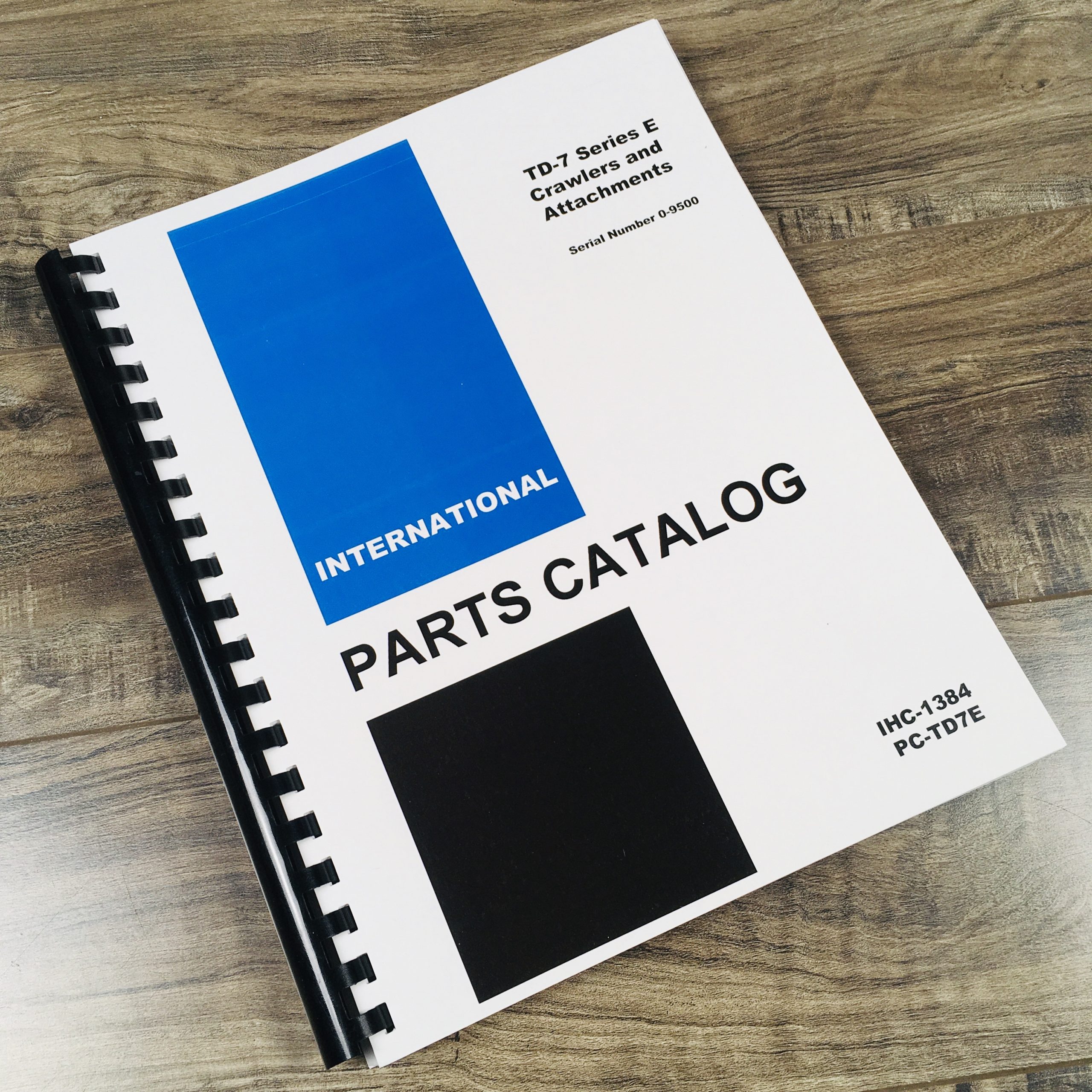 International TD-7E Crawler Tractor Parts Manual Catalog Assembly Schematic 0-9500