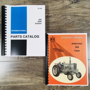 International Farmall Ih 544 2544 Tractor Operators Manual Parts Catalog Set