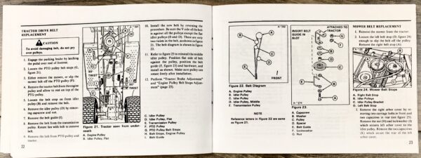 Allis Chalmers Ac Model 616H Lawn Garden Tractor Mower Operators Owners Manual - Image 3