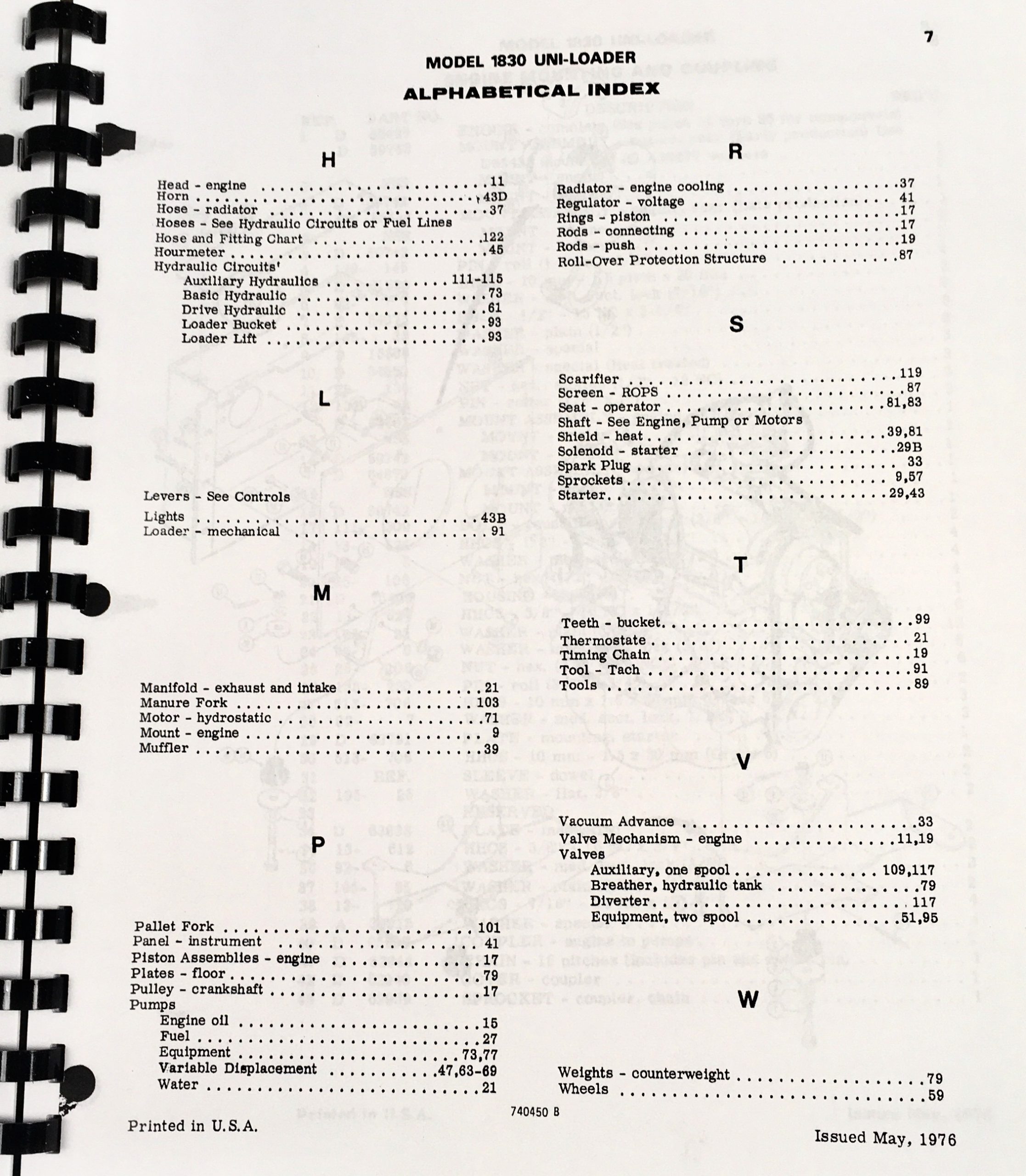 Case 1830 Uni Loader Skid Steer Service Parts Operators Manual Factory Shop Set - Image 5