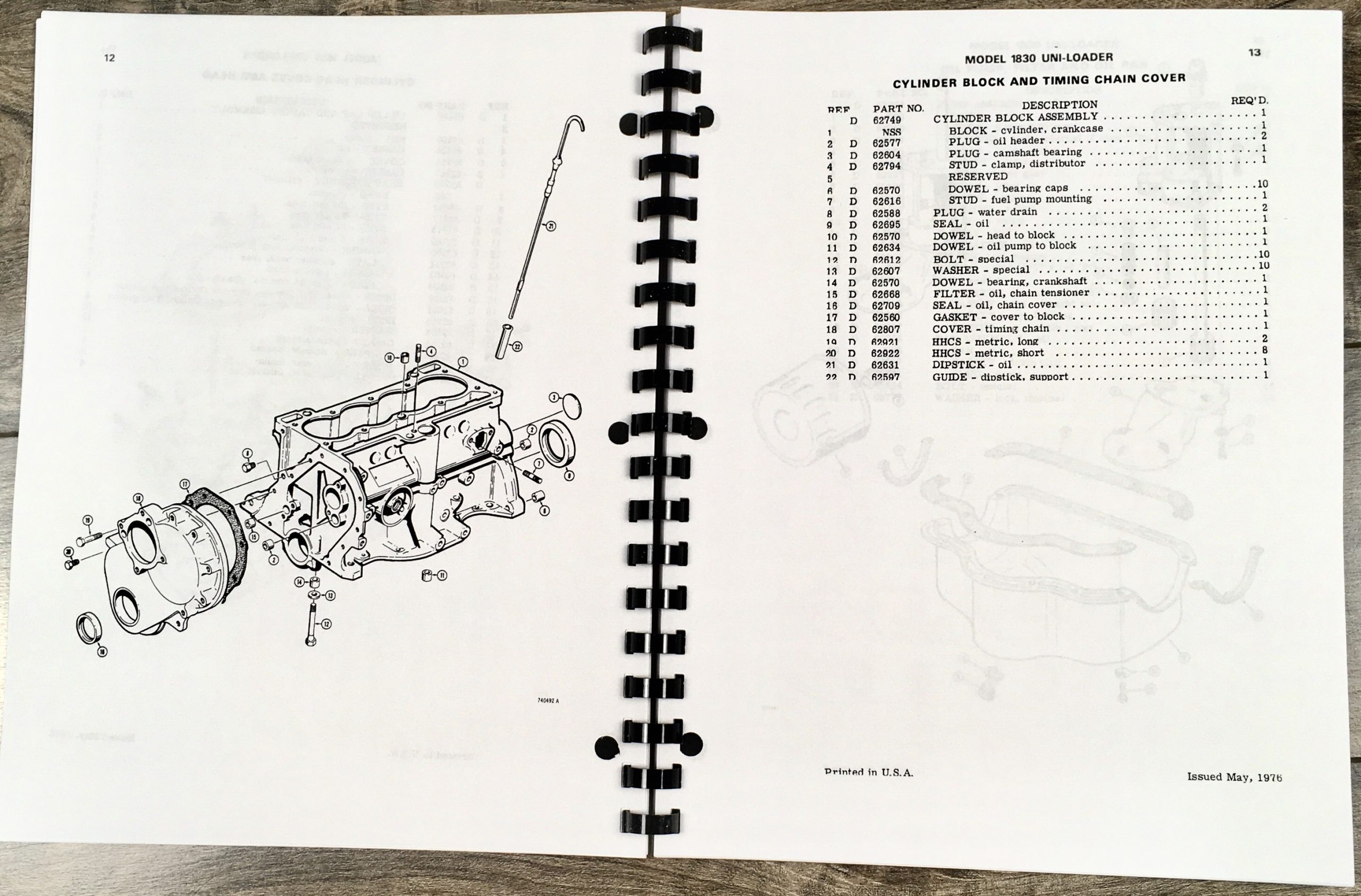 Case 1830 Uni Loader Skid Steer Service Parts Operators Manual Factory Shop Set - Image 24