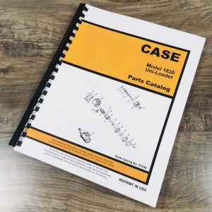 Case 1830 Uni Loader Parts Manual Catalog Skid Steer Assembly Exploded Views