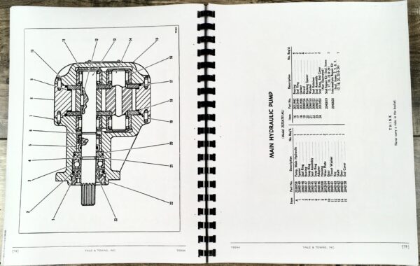 Trojan Tractor Shovels 114 Operators Owners Parts Manual Instructions No. Tb044 - Image 7