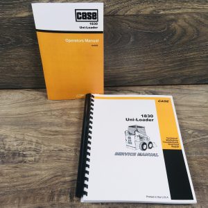 Case 1830 Skid Steer Uni-Loader Owner Operators Shop Service Manuals Repair Tech