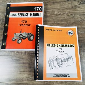 Set Allis Chalmers 170 Tractor Service Repair Manual Parts Catalog Exploded View