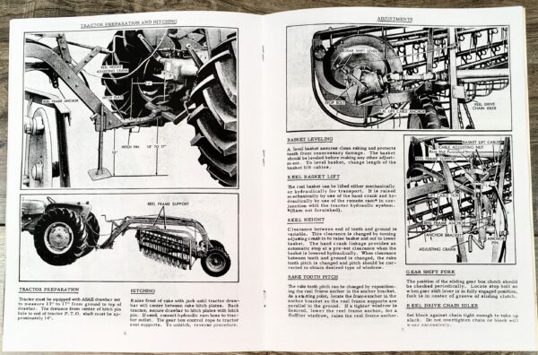Allis Chalmers 77G Parallel Ground Bar Rake Operators Operating Parts Manual - Image 5