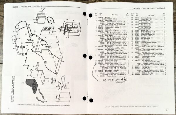 Gehl Hl 2500 Hydra Cat Loader Service Parts Operators Manual Maintenance - Image 6