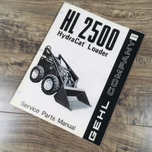 Gehl Hl 2500 Hydra Cat Loader Service Parts Manual Maintenance Schematics Views