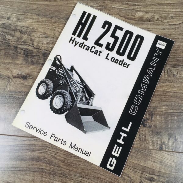 Gehl Hl 2500 Hydra Cat Loader Service Parts Manual Maintenance Schematics Views