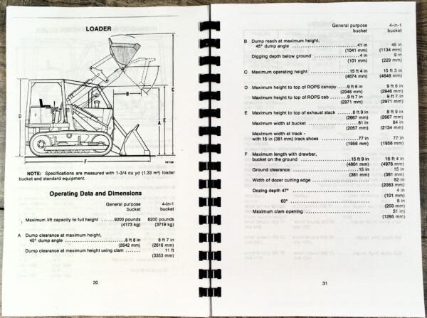 Case 1150C Crawler Loader Bull Dozer Service Parts Operators Manual Shop Set - Image 24