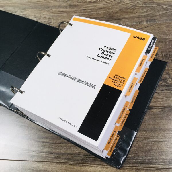 Case 1150C Crawler Loader Bull Dozer Service Parts Operators Manual Shop Set - Image 9
