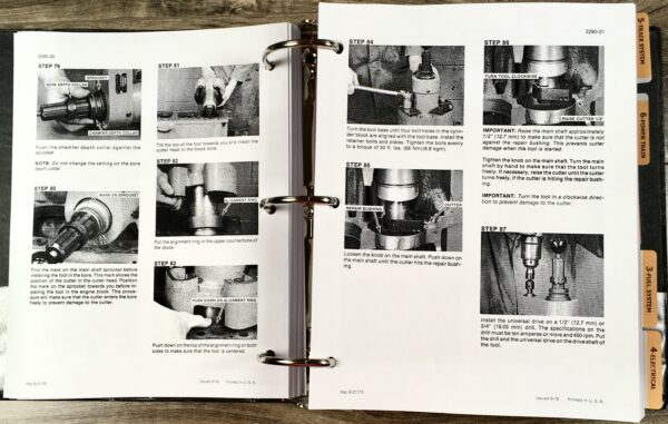 Case 1150C Crawler Loader Bull Dozer Service Parts Operators Manual Shop Set - Image 20