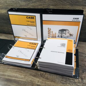 Case 1150C Crawler Loader Bull Dozer Service Parts Manual Shop Book Set