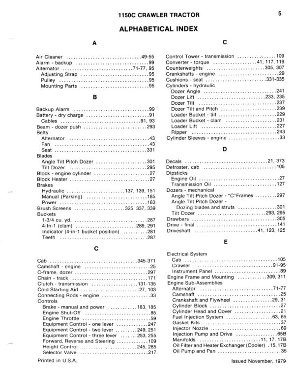 Case 1150C Crawler Loader Bull Dozer Service Parts Operators Manual Shop Set - Image 4
