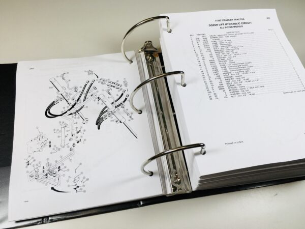 Case 1150C Crawler Loader Bull Dozer Service Parts Operators Manual Shop Set - Image 8