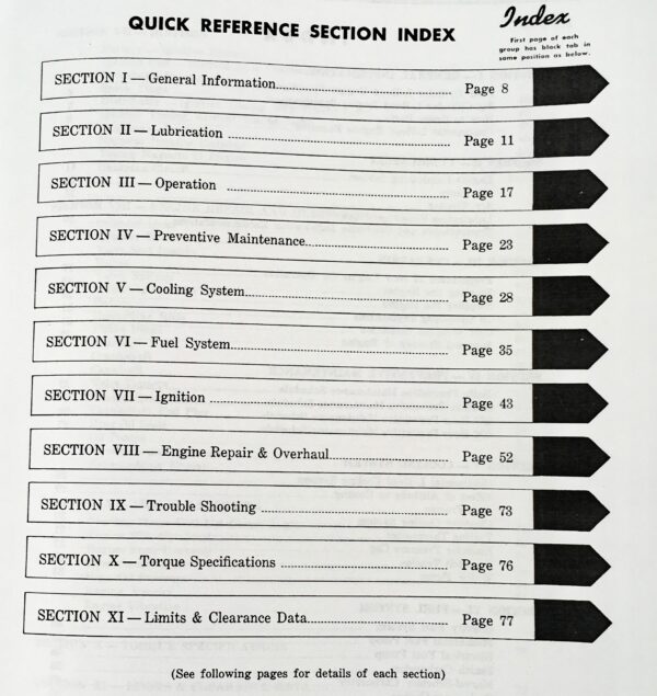 Continental L-Head F162 F163 Engine Motor Service Repair Owners Operators Manual - Image 3