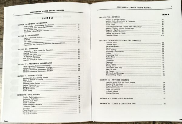 Continental L-Head F162 F163 Engine Motor Service Repair Owners Operators Manual - Image 4