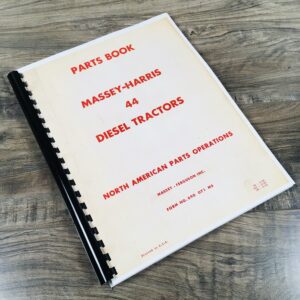 Massey Harris Ferguson 44 Diesel Tractor Parts Manual Catalog Book Assembly