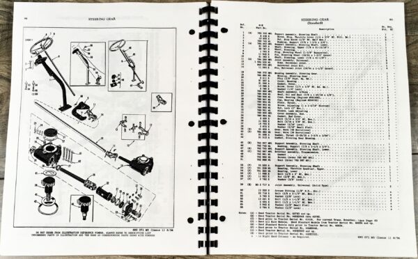 Massey Harris Ferguson 44 Diesel Tractor Parts Manual Catalog Book Assembly - Image 3