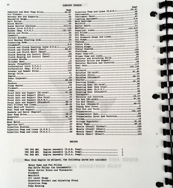 Massey Harris Ferguson 44 Diesel Tractor Parts Manual Catalog Book Assembly - Image 2