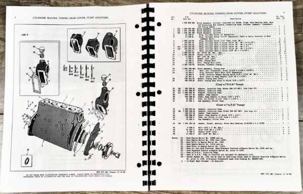 Massey Harris Ferguson 44 Diesel Tractor Parts Manual Catalog Book Assembly - Image 4