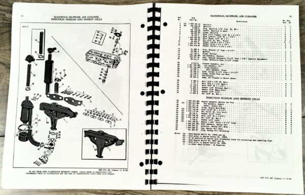 Massey Harris Ferguson 44 Diesel Tractor Parts Manual Catalog Book Assembly - Image 5