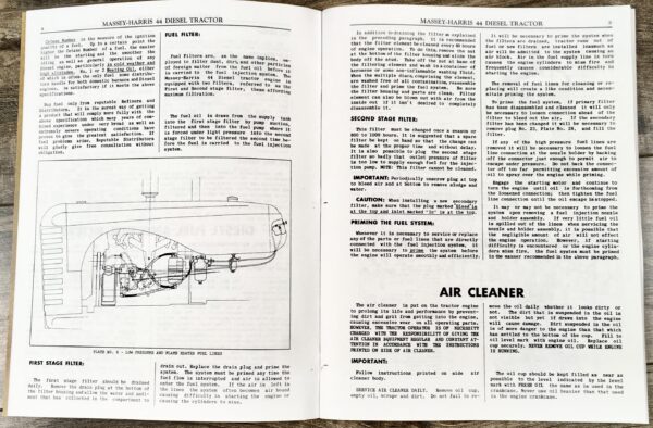 Massey-Harris 44 Diesel Tractor Operators Owners Service Manual Instructions - Image 6
