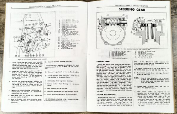 Massey-Harris 44 Diesel Tractor Operators Owners Service Manual Instructions - Image 3