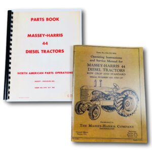 Massey Harris 44 Diesel Tractor Service Repair Parts Owners Operators Manuals