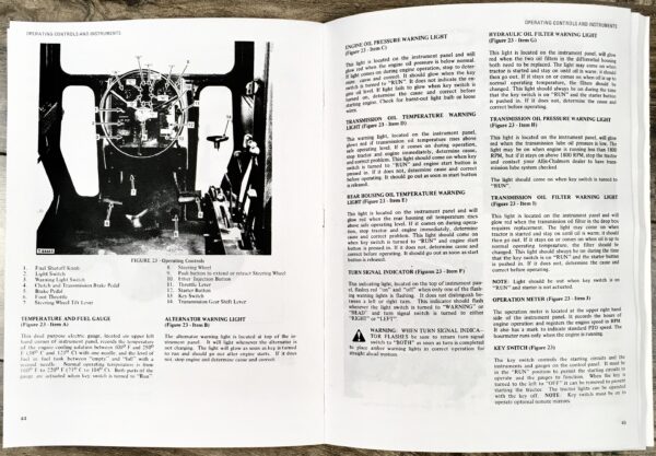 Allis Chalmers 7580 Diesel Tractor Operators Owners Manual Serial No. 2001 & Up - Image 5