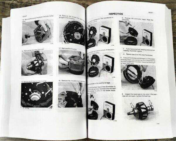 Case 1845C Uni-Loader Skid Steer Service Parts Operators Manual Repair Shop Book - Image 14