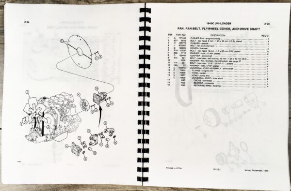 Case 1845C Uni-Loader Skid Steer Service Parts Operators Manual Repair Shop Book - Image 12