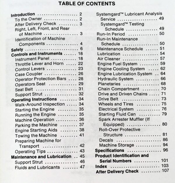 Case 1845C Uni-Loader Skid Steer Service Parts Operators Manual Repair Shop Book - Image 2